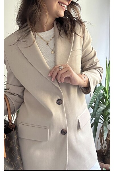 LaSorella Butik KADIN BEJ BLAZER CEKET