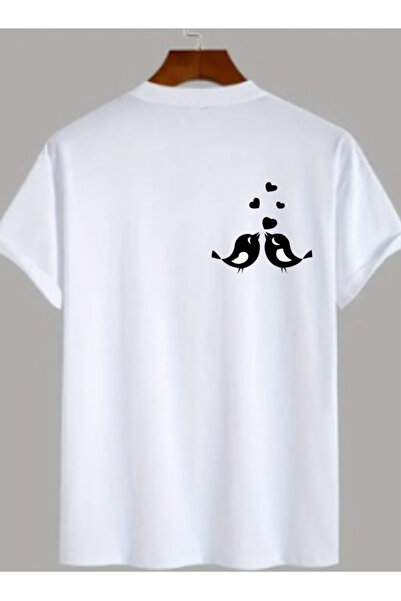 TİMİSİVA Unisex oversized LUCKY BIRD με τύπωμα 100% βαμβάκι 30/1 με κοντό μαν...