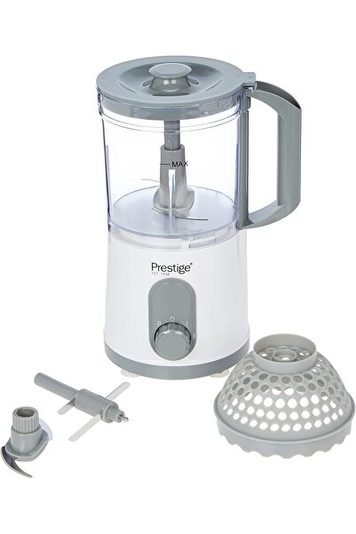 Prestige Chopper 500W, Ice Crushing, Food Dicing Basket, White, PR81518