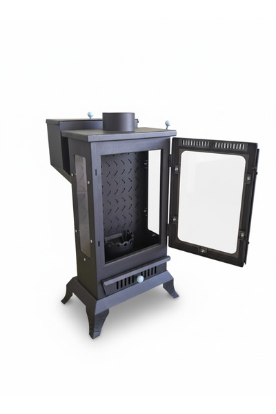 Sistem Özel 3 camlı pelet şomine soba