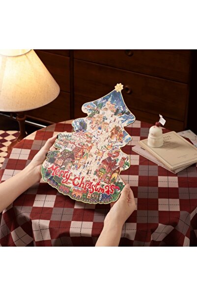 ROWOOD 2D puzzle, Christmas Town, Rowood, 200 pieces