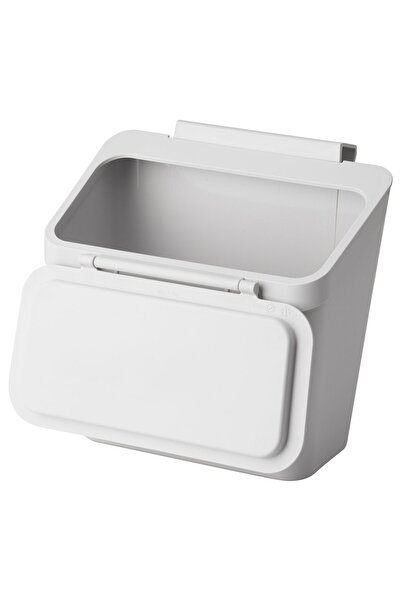 IKEA SKOLÄST Waste bin for cabinet with door, light grey