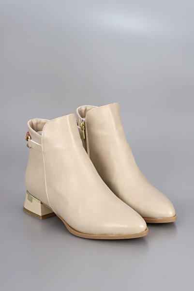 kajal ayakkabı EGD 102 Cizme cu talpă joasă cu detaliu cu cataramă în spate