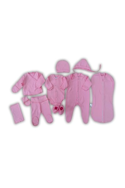 Pampy Σετ 10 τεμαχίων για εγκύους/νεογέννητα, 0-3 μηνών, 50-62 cm, βαμβάκι, ροζ