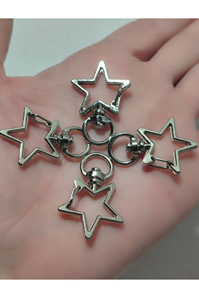 Mutlu Bujiteri Hobi Aksesuar 2 قطعة مشبك مفتاح معدني على شكل نجمة مقاس 35 مم