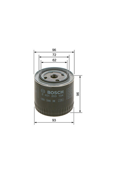 Bosch Filtru Ulei Alfa Romeo Alfasud/Giulia/Gt Fiat 124 Spider/131/132