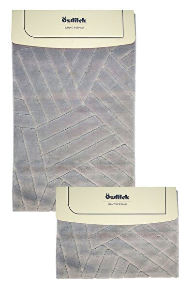 Özdilek Cotton Toilet Set - Gray