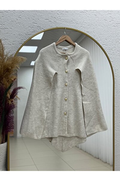 BENAHOLL Deyina 5 Πλεκτό Παντόφλα με Χρυσά Κουμπιά με Πέτο-ΖΙ7015 Πέτρα