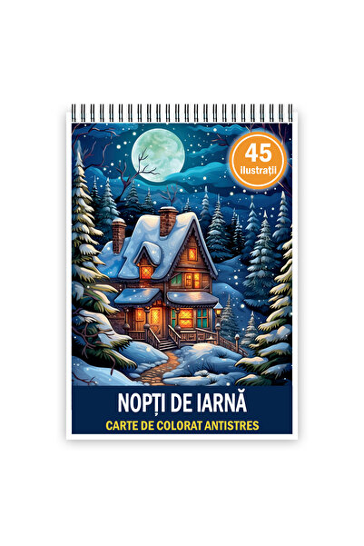 Legendary Gifts Carte de colorat, 45 de ilustrații Nopți de iarnă, Format: A3