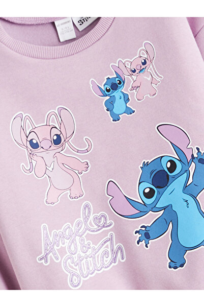 LC Waikiki Crew Neck Stitch and Angel Printed Girls' Sweatshirt…