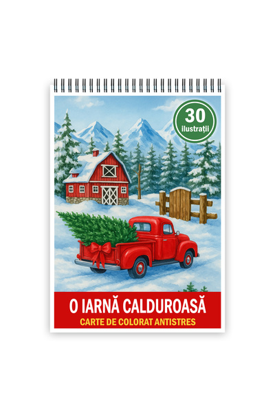 Legendary Gifts Carte de colorat, 30 de ilustrații O iarnă caldă, Format: A4