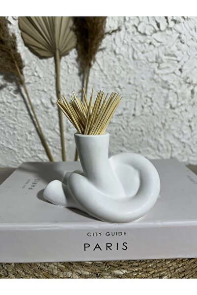 Zigzag Home Decorative Toothpick Vase Toothpick Holder Bohemian Style Toothpick Vase Trinket Object