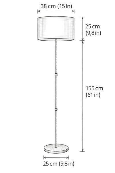 YULAMP HOME CONCEPT ARES METAL AYAKLI DESENLİ BAŞLIK LAMBADER