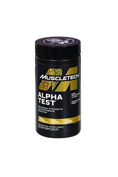 MUSCLETECH Alpha Test Testo booster Tribulus , Fenugreek , Shilajit 120 Capsules