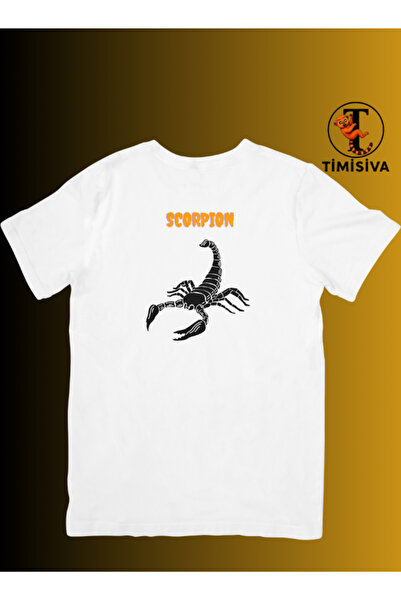 TİMİSİVA Unisex oversized SCORPIO με τύπωμα 100% βαμβάκι 30/1 με κοντό μανίκι...