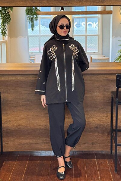 Venöve Jayla Pantolonlu Takım 26FWCEK0004 Siyah