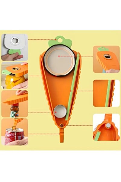 AYS DEKOR فتاحة برطمانات متعددة الوظائف، فتاحة أغطية الزجاجات، فتاحة علب