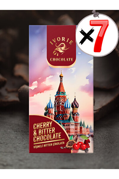 IVORIE VİŞNELİ BİTTER ÇİKOLATA 70 GR 7'Lİ SET