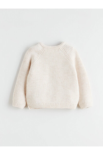 LC Waikiki Ecru Baby Boy Cardigan and Pants