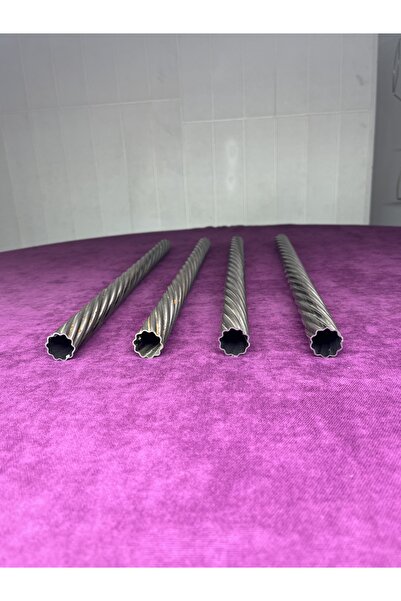 Home Ham Burgu Model Dekoratif Metal Boru – 50 cm (4 Adet Toplam 2 m) | 1.5 m...