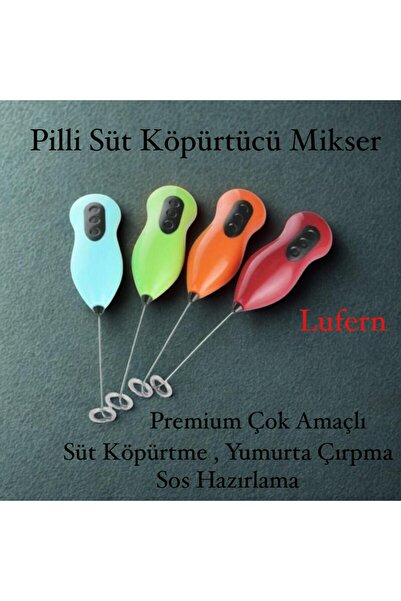 Genel Markalar Premium Çelik Uçlu Pilli Mini Kahve Sos Krema Mama Yumurta Çır...