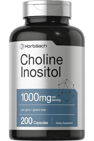 Horbaach Choline Kolin Inositol 1000mg 200 Caps
