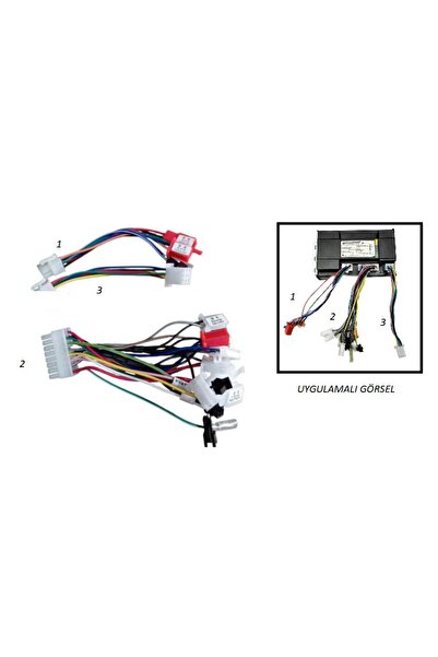 MOTOLİNAS Elektrikli Bisiklet Akıllı Beyin Kablo Soket Seti