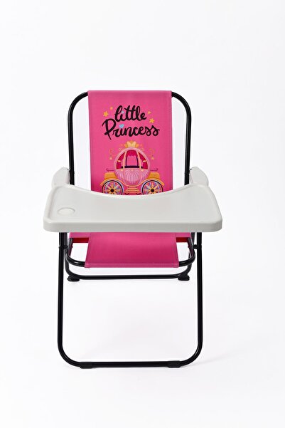 Exent 2–6 Yaş, Katlanabilir Çocuk Sandalyesi ve Masası Tak-Çıkar Masa-Little Princess-PEMBE
