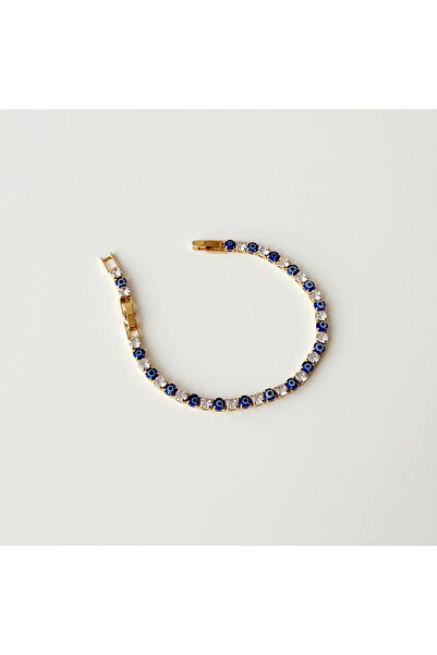 Boise Atelier Blue Bead 02. Steel Bracelet | Bileklik