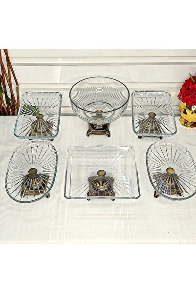 SEÇKİNEV طقم أطباق تقديم طاولة من 6 قطع من فلو إسكيتيم