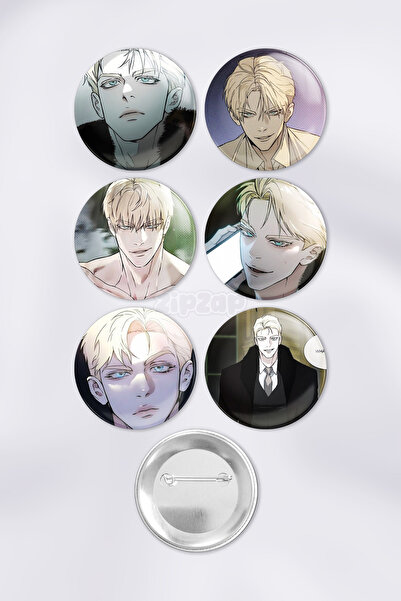 ZipZap Zhenya Codename Anastasia Çanta Süsü Rozet İğneli Buton Rozet Seti (6 ADET)