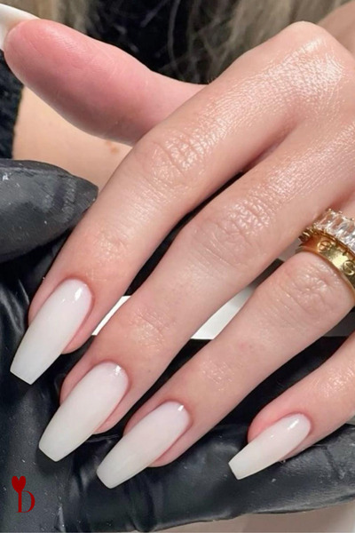 Dami Beauty 100'lü Balerin Krem Rengi Takma Tırnak Set / Yapıştırıcılı