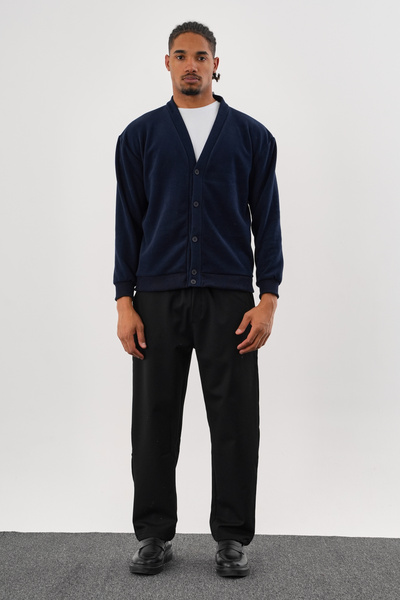 Redline NOBLE V Yaka Kışlık Hırka Lacivert