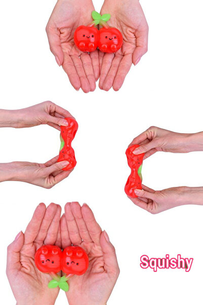 Hyd Oyuncak Kiraz Squishy Anti Stres Oyuncağı