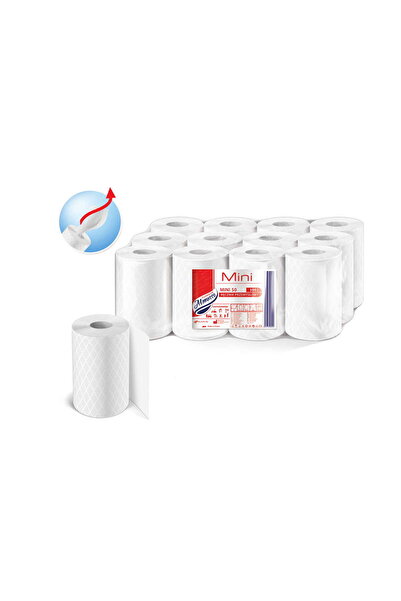 Other Ręcznik papierowy MINI ALMUSSO 50M 12SZT Biały