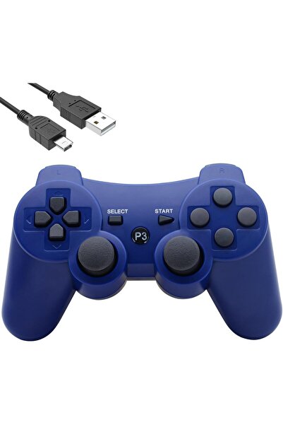 store64 وحدة تحكم لاسلكية من إيغولور لجهاز بلاي ستيشن 3، وحدة تحكم ألعاب قابلة لإعادة الشحن بتقنية بلوتوث تناظرية مزدوجة لجهاز بلاي ستيشن 3