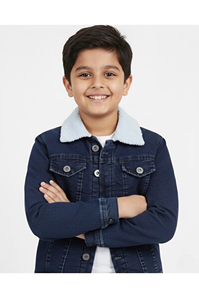 Egelite Χειμερινό τζιν μπουφάν για αγόρια με επένδυση Welsoft / Επιλογές μεγεθών για ηλικίες 2-17 ετών