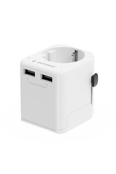 Other Adaptor de alimentare de călătorie Gembird TPA-EU2A12-01-W de la UE la ...
