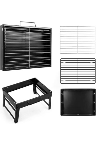 Generic Charcoal Grill, BBQ Grill Folding Portable smoker Grill for Camping Picnics Garden Beach Party