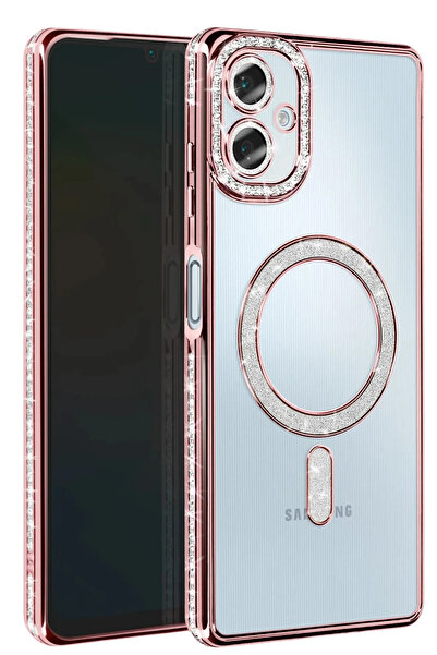 cepmoda حافظة هاتف سامسونج 'A06' بتصميم حجري لامع مع تقنية Magsafe - غطاء فاخ...