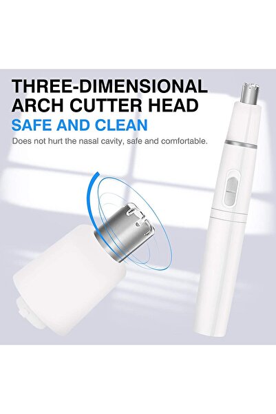 KASTWAVE Battery Nose & Ear Hair Trimmer for Men and Women with Double-Edge Stainless Steel Blades