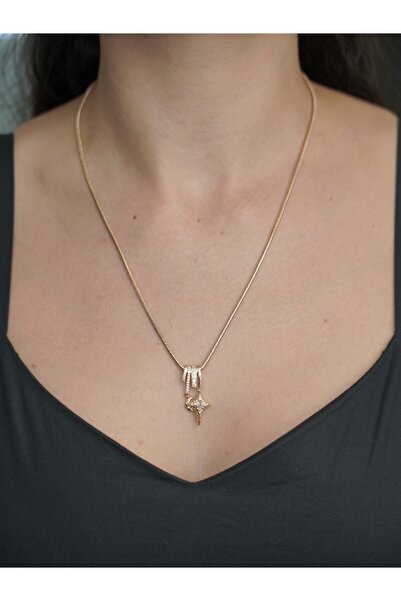 QUUM NİGHT CHARM GOLD KOLYE