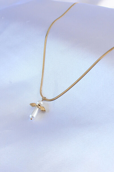 Skygo 316L Steel Gold Color Italian Chain Model Pawn Figure Women's Necklace - TJ-BKO7427