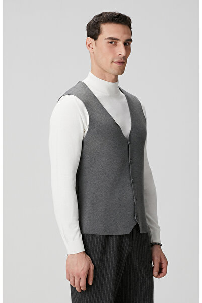 Network Antrasit Triko Yelek