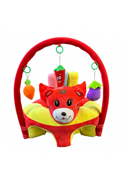 OEM Fotoliu plușat pentru bebeluși cu decupaj pentru picioare, spătar și arc,...