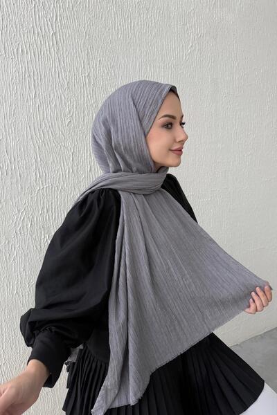 Byedauzunlar Light Gray Peruvian Shawl
