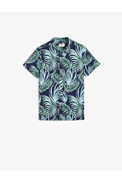 Koton Short Sleeve Shirt Cotton Floral Printed