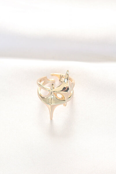 Skygo Star Model Gold Color Adjustable Ring - Tj-Byk3144