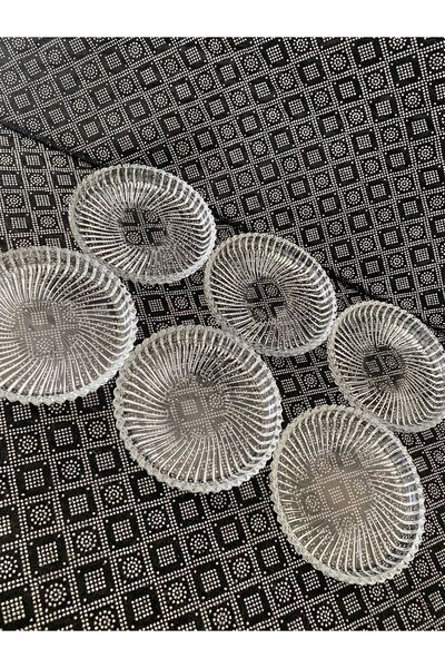 YAZICI طبق زجاجي عالي الجودة للتقديم والديكور