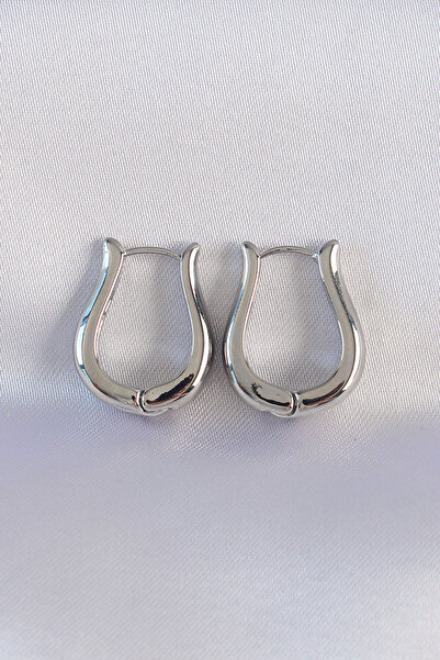 Skygo Brass Silver Color Hollow Rose Earrings - Tj-Bkp8977